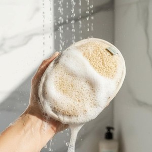 Eco-Friendly Natural Loofah Bath Sponge Plastic-Free Body Scrubber Biodegradable Shower Sponge for Sustainable Daily Bath Care - Product Image 3
