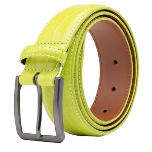 RELEVO INDUSTRIES Cinturón de Cuero Genuino para Hombre, Hebilla de Aleación, Estilo Casual Personalizado, 3.5CM de Ancho, Ecológico, Ligero, Transpirable, 3D - Product Image 4