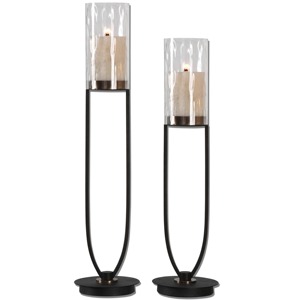 Ensemble de supports à bougies en bois avec base hexagonale, décoration d'intérieur, résistant à la chaleur - Product Image 2