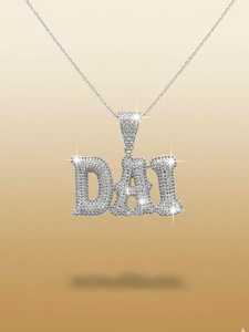 จี้เพชรโมอิสซาไนต์แบบ Iced Out VVS สำหรับแร็ปเปอร์ จี้เงินแท้ 925 สลักชื่อตามสั่ง จี้ตัวอักษรย่อชื่อสำหรับเธอ - Product Image 3