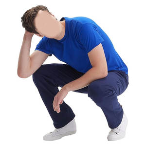 Pantalones Deportivos de Jersey para Hombre, Pantalones de Algodón para Estar en Casa con Bolsillos, Joggers Casuales Cómodos, Corte Holgado, Cálidos y Suaves - Product Image 6