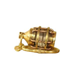 Porte-clés lanterne en laiton massif, design vintage, objet de collection, promotion - Product Image 1