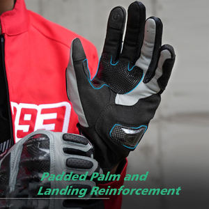 ถุงมือมอเตอร์ไซค์หนังคุณภาพสูง ป้องกันนิ้วเต็มรูปแบบ สำหรับผู้ชายและผู้หญิง ระบายอากาศได้ดี สวมใส่สบาย ใช้งานง่าย - Product Image 3