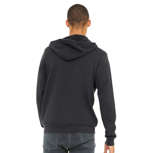 Men's <b>Black</b> <b>Zip</b>-Up <b>Hoodie</b> Fleece Casual Hooded Sweatshirt Regular Fit Solid Color Autumn Wear - Product Image 2