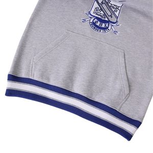 เสื้อคอกลมลายตราสัญลักษณ์ Phi Beta Sigma สีเทาสำหรับผู้ชาย ทรงพอดีตัว ผ้าพรีเมียม เสื้อผ้าสำหรับสมาคมพี่น้องชาวกรีก ชุดลำลอง - Product Image 6