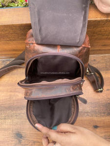 Nouveau fait à la main élégant en cuir véritable sac à dos en cuir de vachette Western usiné à la main en cuir femmes conception sacs vente chaude sac à dos Durable - Product Image 5