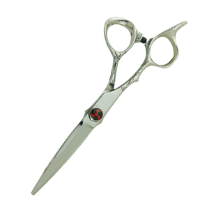 Ciseaux de barbier professionnels en acier inoxydable, ciseaux de coupe de cheveux, poignée personnalisée avec logo, ciseaux de coiffure de salon, poignée diamantée - Product Image 6