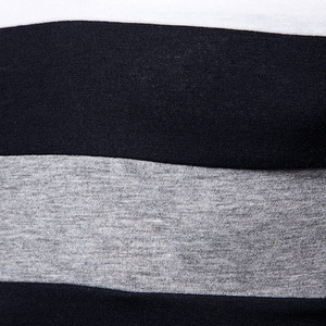 Polo en jersey de rugby vintage pour homme, à col montant, rayé, unisexe, tricoté, surdimensionné, à manches longues - Product Image 6