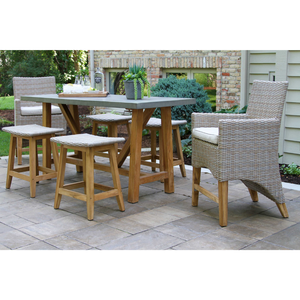 Outdoor PE Wicker Armchair <b>Stackable</b> Rattan <b>Dining</b> <b>Chair</b> Waterproof Patio Garden Hotel Resort Furniture - Product Image 5