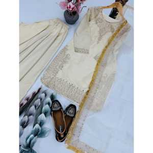 Ensemble élégant pour femmes, haut et bas avec dupatta pour les fêtes - Product Image 4