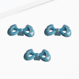 Zinc Alloy <b>Bow</b> Cabinet Handle Decorative Rhinestone Knob Cute Luxury Furniture <b>Pull</b> OEM ODM Service Kitchen Bathroom - Product Image 3