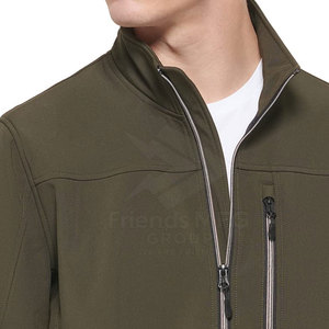 Design Your Own Logo Customized Stand Collar Front Logo Breathable Eco-Friendly <b>Softshell</b> Winter <b>Jacket</b> Wholesale Price Hot Sale - Product Image 6