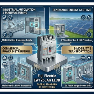 Interruptor Diferencial de Fuga a Tierra Fuji Electric EW125RAG 3P de Alto Rendimiento, Serie GTwin ELCB - Product Image 2