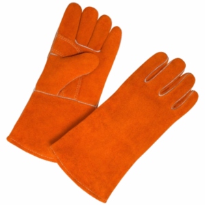 Gants de soudure en cuir de vachette de haute qualité, gants de sécurité industrielle pour la construction, réfléchissants, logo personnalisable - Product Image 1