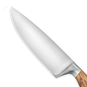 Cuchillos de Chef Profesionales de Acero Inoxidable con Mango de Madera Natural Remachado, Hoja Afilada para Cortar Carne y Verduras - Product Image 2