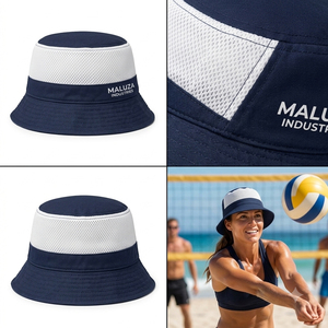 Sombrero de Pescador con Costuras en Color de Contraste, Unisex, Casual, de Poliéster, con Parche de Logotipo Personalizado, Estilo Hip Hop, Protección Solar para Exteriores - Product Image 6