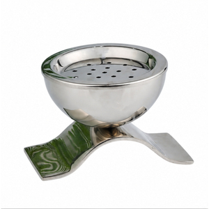Premium Stainless Steel Bakhoor Burner Modern Abstract Metal Oud Incense Holder Luxury Arabic Mabkhara Luxury Home <b>Decor</b> - Product Image 3