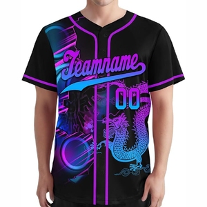 Maillot de baseball sublimé léger pour équipes de baseball avec contrôle de l'humidité et résistance à la décoloration - Product Image 3