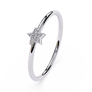 Bague de créateur tendance en or 10 carats, diamant de laboratoire rond contemporain, inspirée de l'Est-Ouest, certifiée IGI - Product Image 4