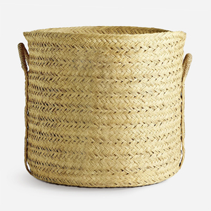 Premium Eco-Friendly Seagrass Rustic Closet & Laundry Storage Basket Handmade Natural Fiber Organizer by Vietrustic Wholesale - Product Image 5