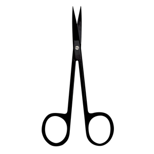 กรรไกรตัดเยื่อใยแก้วตาแบบแมนนวล รุ่น Super Cut ขนาด 11.5 ซม. แบบตรง สีดำ อุปกรณ์ผ่าตัดสำหรับการดำเนินการทางการแพทย์ที่แม่นยำ - Product Image 2