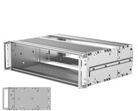 RDEKONO Hochwertige Maßgefertigte Extrudierte Aluminium Sandgestrahlte Steuerungsbox Computer-Server-Gehäuse 3U 6U 19 Zoll Rackmount-Chassis