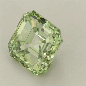 Diamante CVD Cultivado en Laboratorio, Corte Asscher, Verde Intenso, Claridad VVS-VS, Certificado IGI, para Joyería - Product Image 2