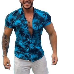 Camisa de verano para hombre de manga corta al por mayor OEM de alta calidad Casual 100% algodón precio barato Casual Venta caliente al por mayor OEM - Product Image 2