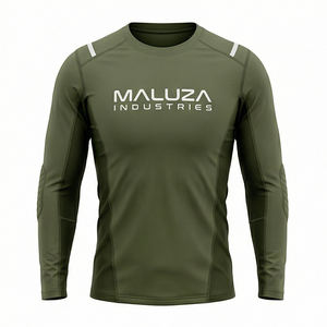 Camiseta de Compresión Titan Shield de Manga Larga para Hombre, para Gimnasio, Entrenamiento, Rendimiento Táctico, Transpirable, Ecológica, de Secado Rápido, MALUZA - Product Image 1