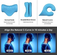 Étireur de cou relaxant pour le cou et les épaules avec taie d'oreiller de thérapie magnétique oreiller chiropratique dispositif de Traction du cou