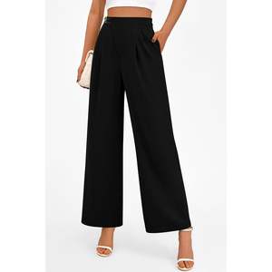 Pantalon Palazzo Élégant et Respirant Taille Haute pour Femme – Idéal Bureau et Tenues Décontractées - Product Image 3