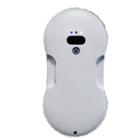 Nettoyeur de vitres robotisé ultra-fin 62 mm, jet d'eau automatique bidirectionnel, 2800 Pa, moteur sans balais à faible bruit 60 dB, autonomie UPS 20 min, corde de sécurité