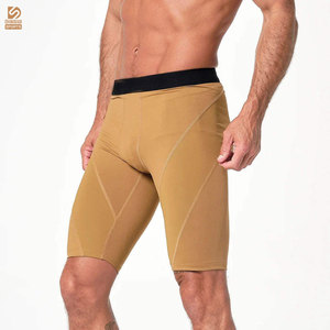 Custom Logo Design Mid Canvas <b>Men</b> Running <b>Compression</b> <b>Shorts</b> Low MOQ Wholesale New Arrival Made Pakistan Quick Dry Eco-Friendly - Product Image 2