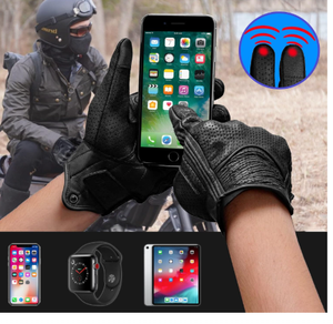 Nouveaux Gants de Moto Personnalisés Haut de Gamme pour Hommes – Respirants, Imperméables, avec Fermeture Éclair, en Cuir Véritable, pour Sports de Plein Air - Product Image 6