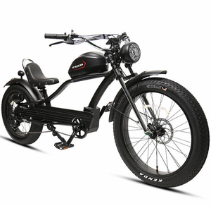 Vélo électrique haut de gamme 26 pouces à pneus larges avec moteur sans balais 15 Ah, personnalisable, garantie 3 ans - Product Image 1