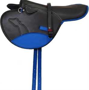 BLUHORSE Selle d'équitation anglaise synthétique de haute qualité personnalisable pour l'entraînement, ensemble complet nickelé - Product Image 3