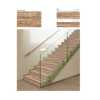 Carreaux de marche d'escalier en marbre gris émaillé antidérapants pour intérieur, prêts à poser, en porcelaine GVT, 3, 3,5, 4, 5 pieds