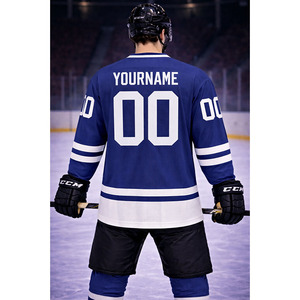 Maillot de hockey sur glace personnalisé de haute qualité en polyester, avec étiquettes privées, pour équipe, sublimation intégrale - Product Image 3