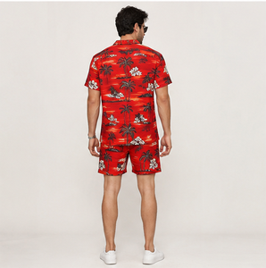 Camisas Hawaianas Florales para Hombre, Personalizadas con Sublimación Completa, Estampadas, con Botones, Manga Corta, Tropicales, Casuales, de Verano - Product Image 6