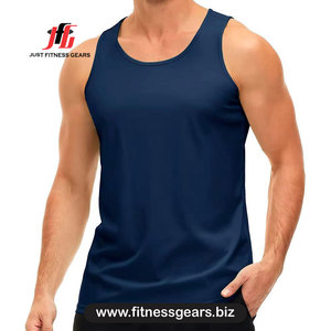 Men's <b>Black</b> Sleeveless <b>Tank</b> <b>Top</b> O-Neck <b>Knitted</b> Casual Breathable Sport <b>Top</b> - Product Image 5