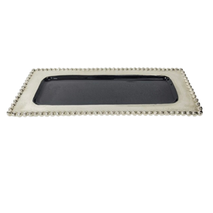 Plateau de service en laiton de style antique, finition dorée polie, idéal pour la maison, centre de table, vaisselle, assiettes, services de table. - Product Image 2
