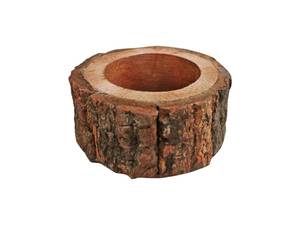 Anneau de serviette en bois de manguier rustique fait main pour la décoration de table, porte-serviettes avec écorce, décoration de table artisanale pour dîner - Product Image 3
