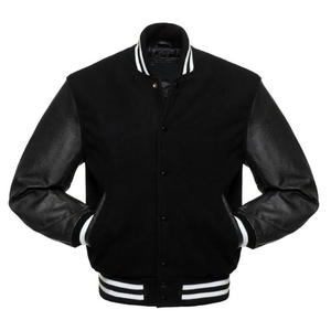 OEM Wholesale Men's Stylish Running Varsity Jacket Custom Size Zip & Button Closure Custom Color <b>Block</b> Design - Product Image 1