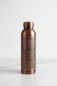 Copper <b>Water</b> <b>Bottle</b> Vintage Pattern Portable Travel Drinkware Reusable Eco-Friendly Design - Product Image 6