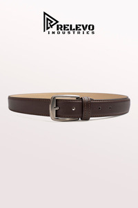 Cinturones de Cuero Genuino de Grano Completo para Hombre, Correa de Cintura de Cuero Vacuno de Lujo al por Mayor, Cinturón de Cuero Real con Logotipo Personalizado, Regalo Premium B2B - Product Image 3