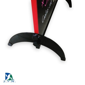 Pizarra de Doble Cara con Marco de Aluminio, Soporte Plegable y Portátil, Diseño Moderno con Ángulo Ajustable para Publicidad Exterior - Product Image 4