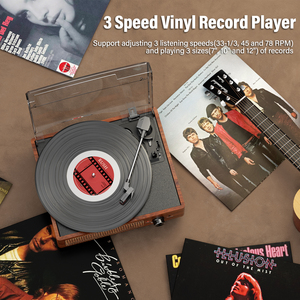 Reproductor <span class=keywords><strong>de</strong></span> Vinilo Retro con Altavoces, Tocadiscos <span class=keywords><strong>de</strong></span> Alto Rendimiento, Giradischi, Ideal <span class=keywords><strong>para</strong></span> Regalo - Product Image 5