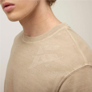 T-shirt décontracté léger effet délavé au soleil avec des caractéristiques de design confortables, t-shirt durable effet délavé au soleil pour hommes - Product Image 4