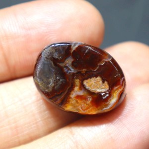 Rare Mexican <b>Fire</b> Agate Loose <b>Stone</b> Cabochon Unique <b>Fire</b> Agate Handmade Jewelry <b>Fire</b> Agate Cabochon Polished for Jewelry Making - Product Image 4