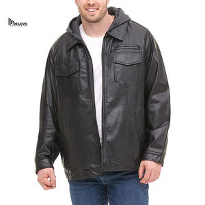 Chaqueta de Cuero para Hombre de Alta Calidad, Estilo Motero, Abrigo Cálido de Invierno, Logotipo Personalizado, Proveedor Mayorista - Product Image 4